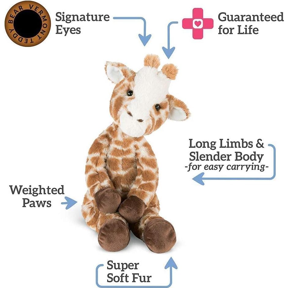 Jirafa de peluche Vermont Teddy Bear Buddy 38 cm suave