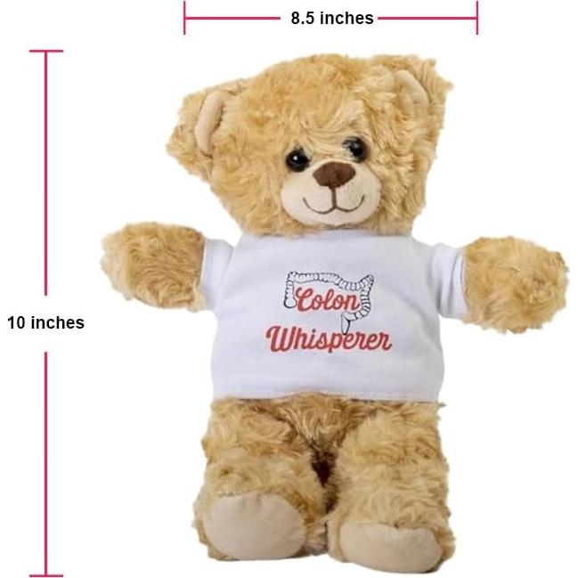 Osito de Peluche SpreadPassion 25.4 cm con Camiseta Blanca