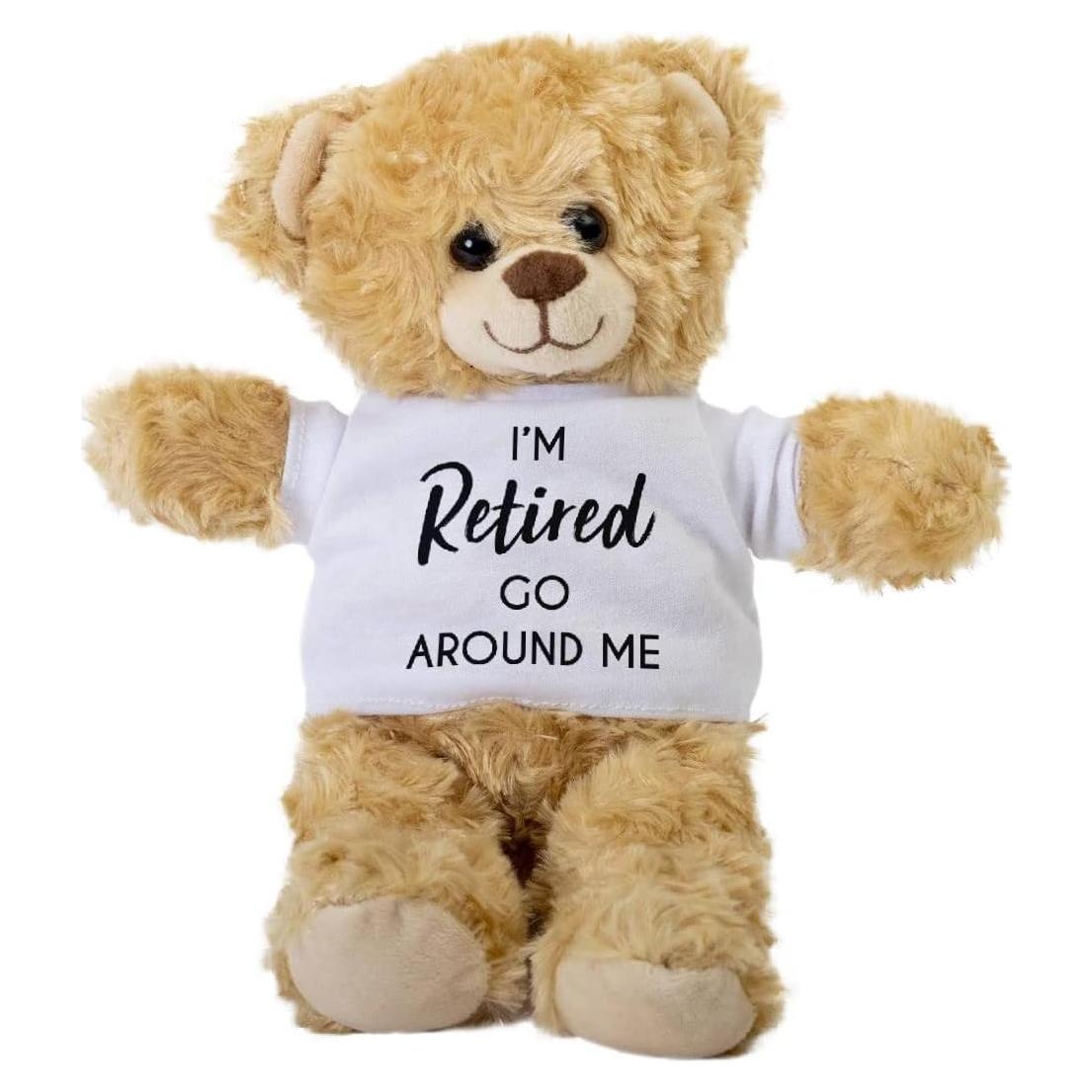 Oso de Peluche SpreadPassion 25.4 cm con Camiseta Blanca