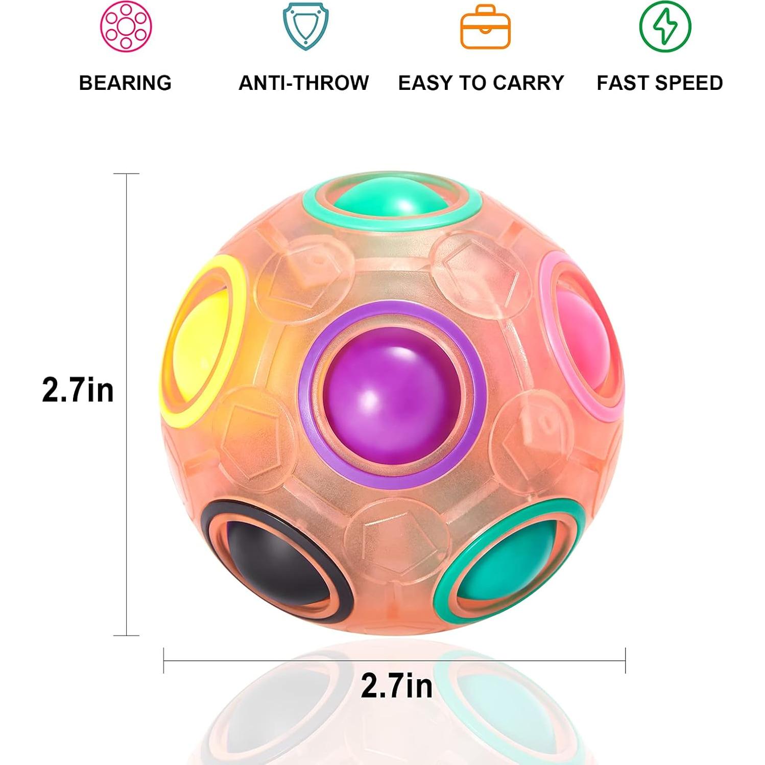 Bola de Rompecabezas Mágica Vdealen Rosa 2.54 cm para Niños