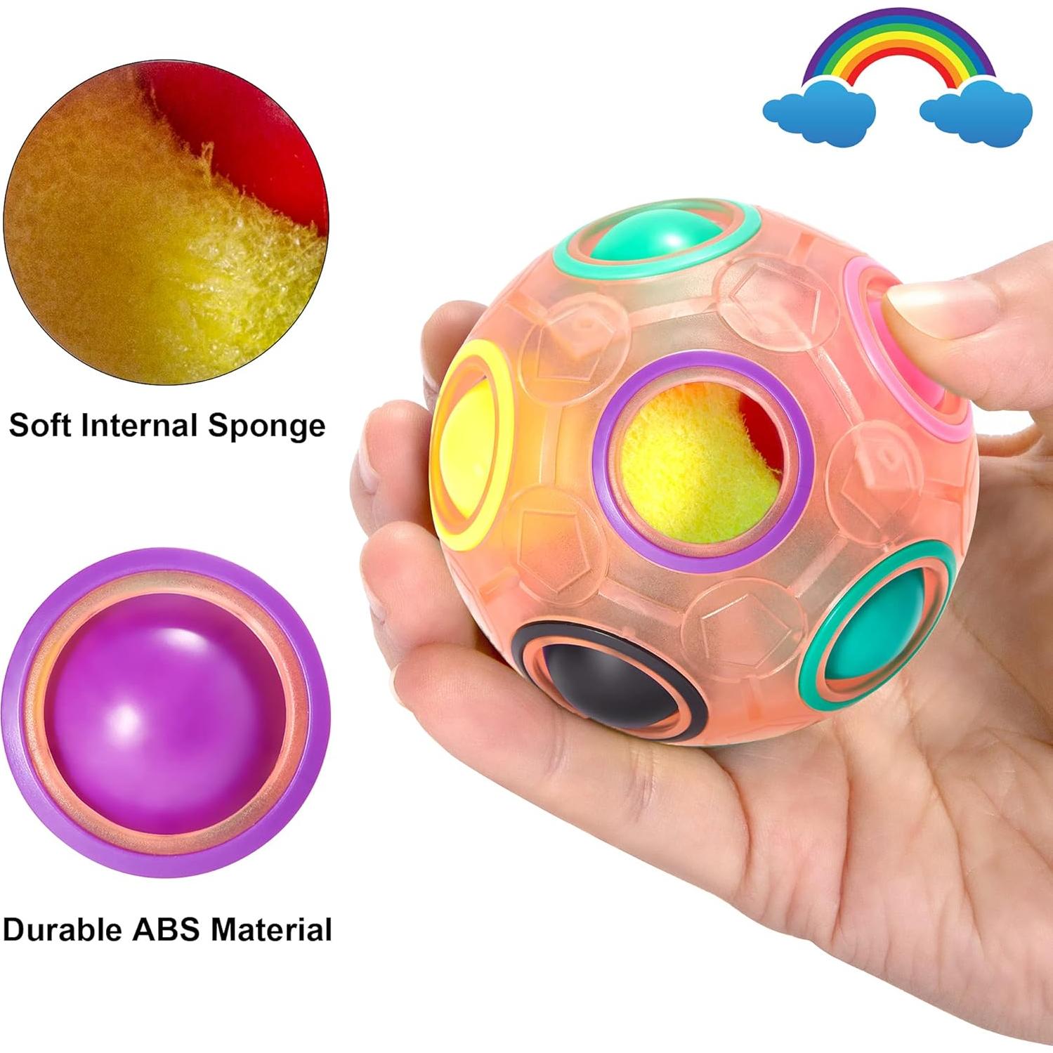 Bola de Rompecabezas Mágica Vdealen Rosa 2.54 cm para Niños