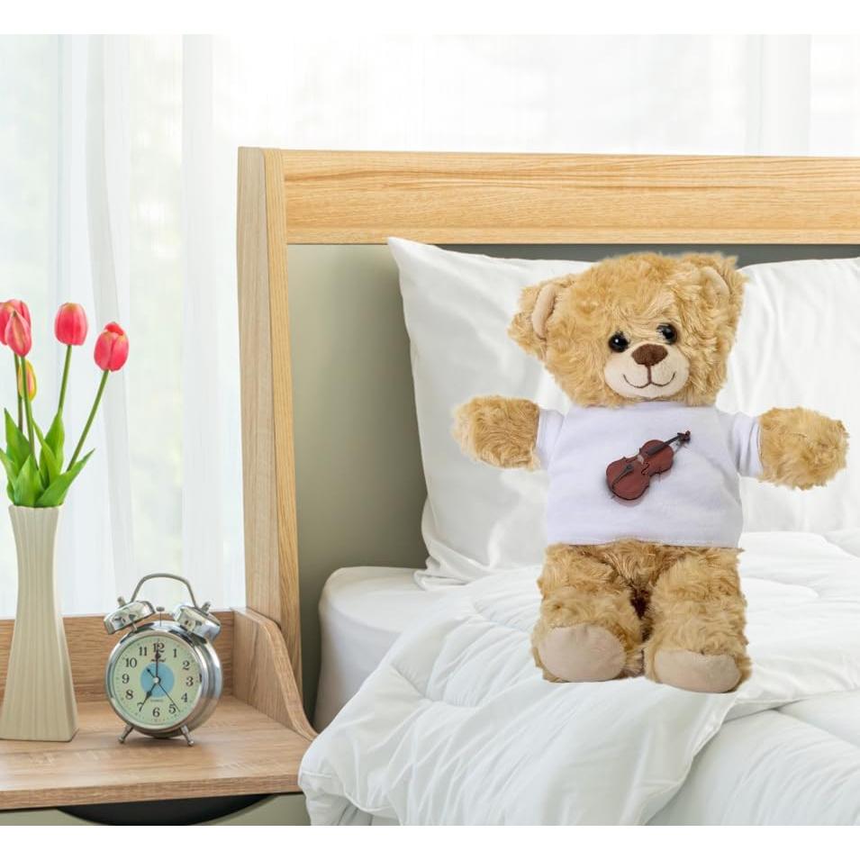 Oso de Peluche SpreadPassion 25.4 cm con Camiseta Blanca