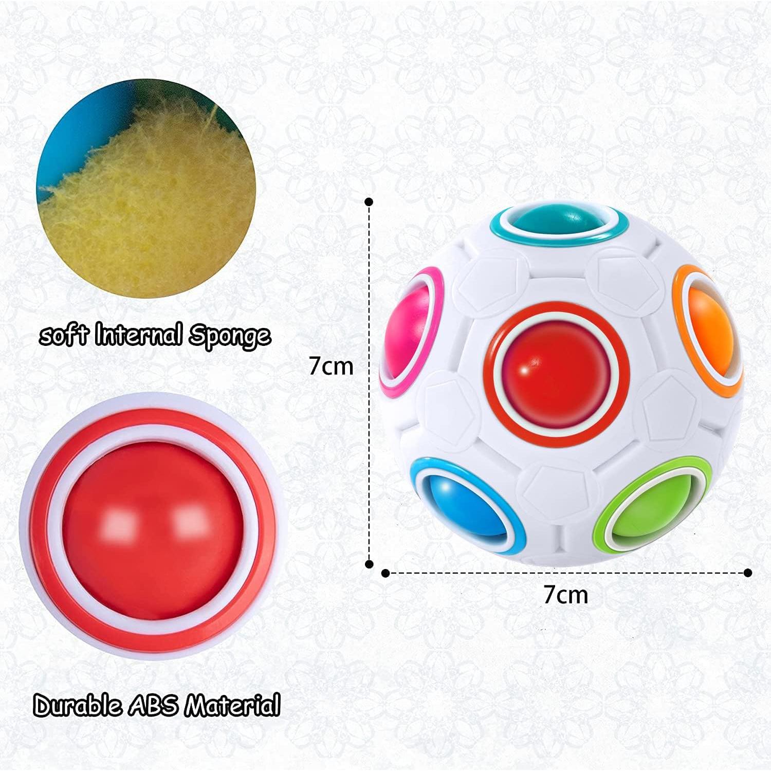 Bola de Rompecabezas Arcoíris Vdealen 7 cm Juguete Fidget