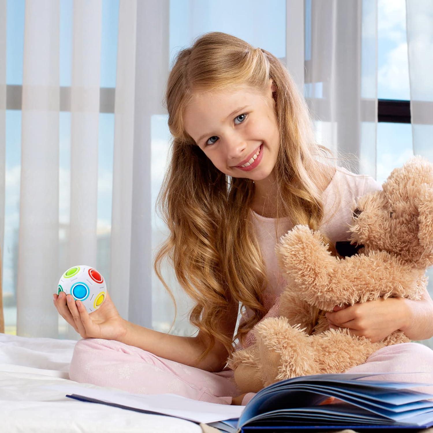 Bola de Rompecabezas Arcoíris Vdealen 7 cm Juguete Fidget