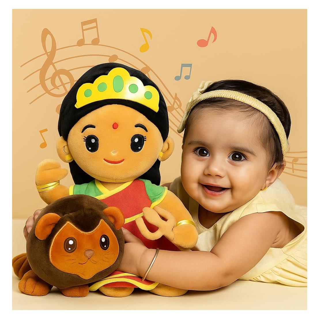 Peluche Durga Devi MODI TOYS 28 cm que Canta Mantras