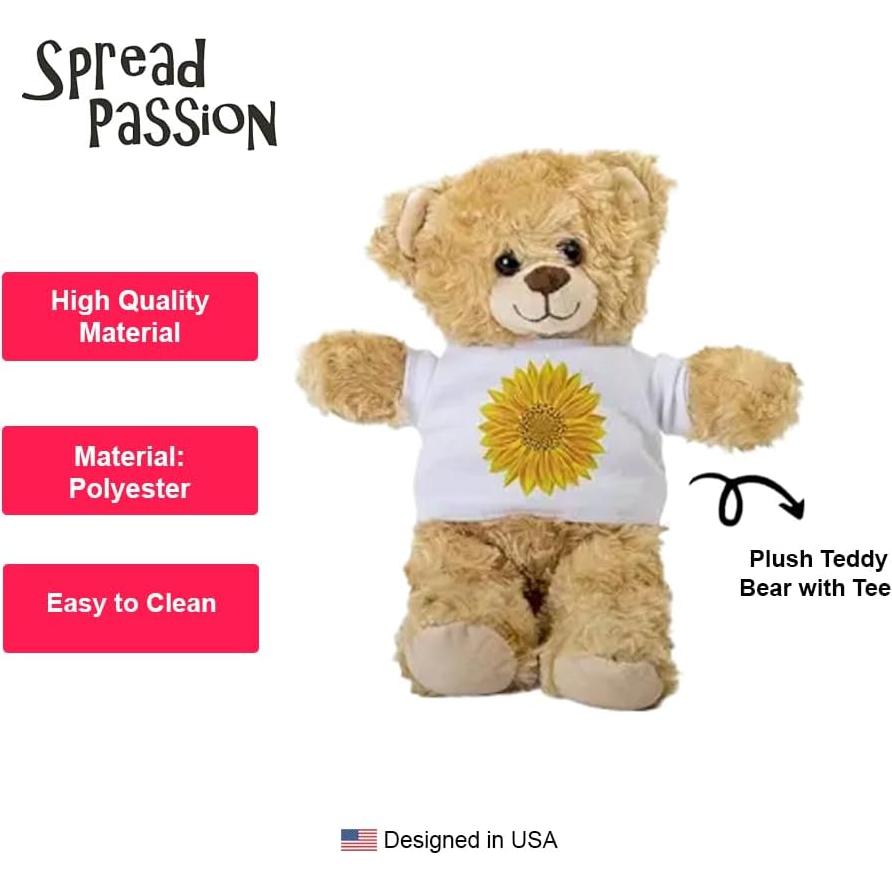 Oso de Peluche Girasol SpreadPassion 25.4 cm Regalo Bebé