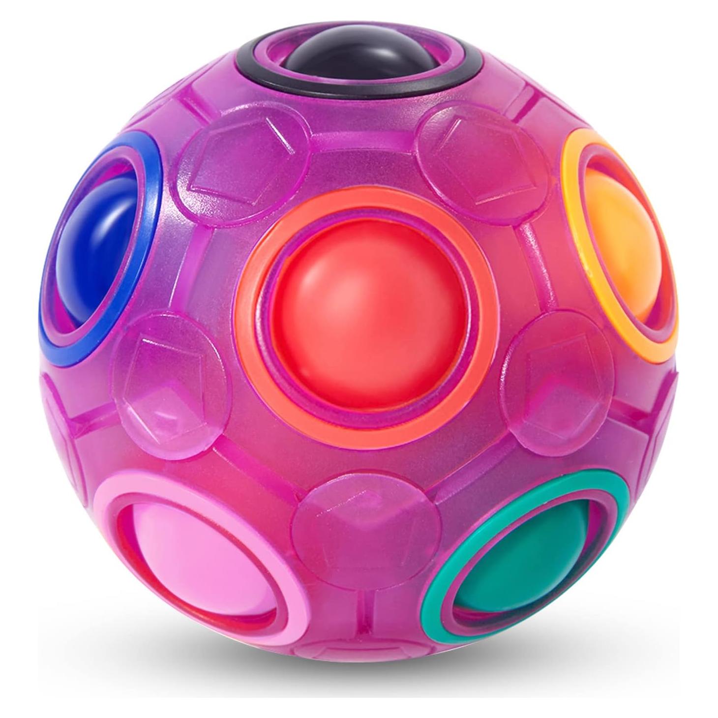 Bola Rompecabezas Antiestrés Vdealen 7cm Color Púrpura