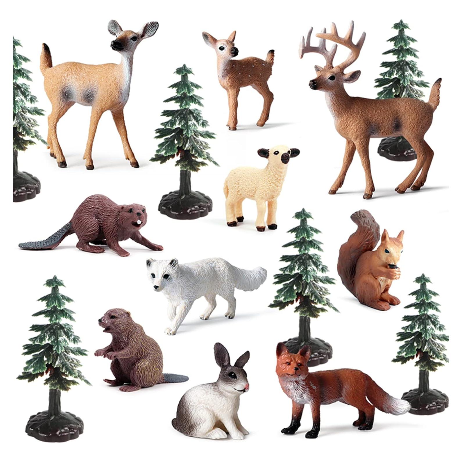 20 Figuras de Animales del Bosque EOIVSH - Juguetes Educativos