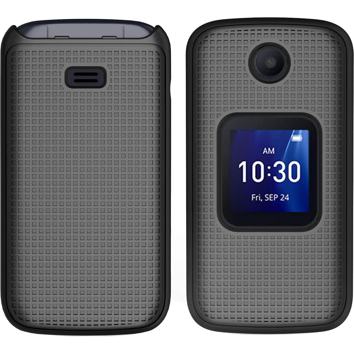 Funda Dura Nakedcellphone para Alcatel Go Flip 4 - Negro