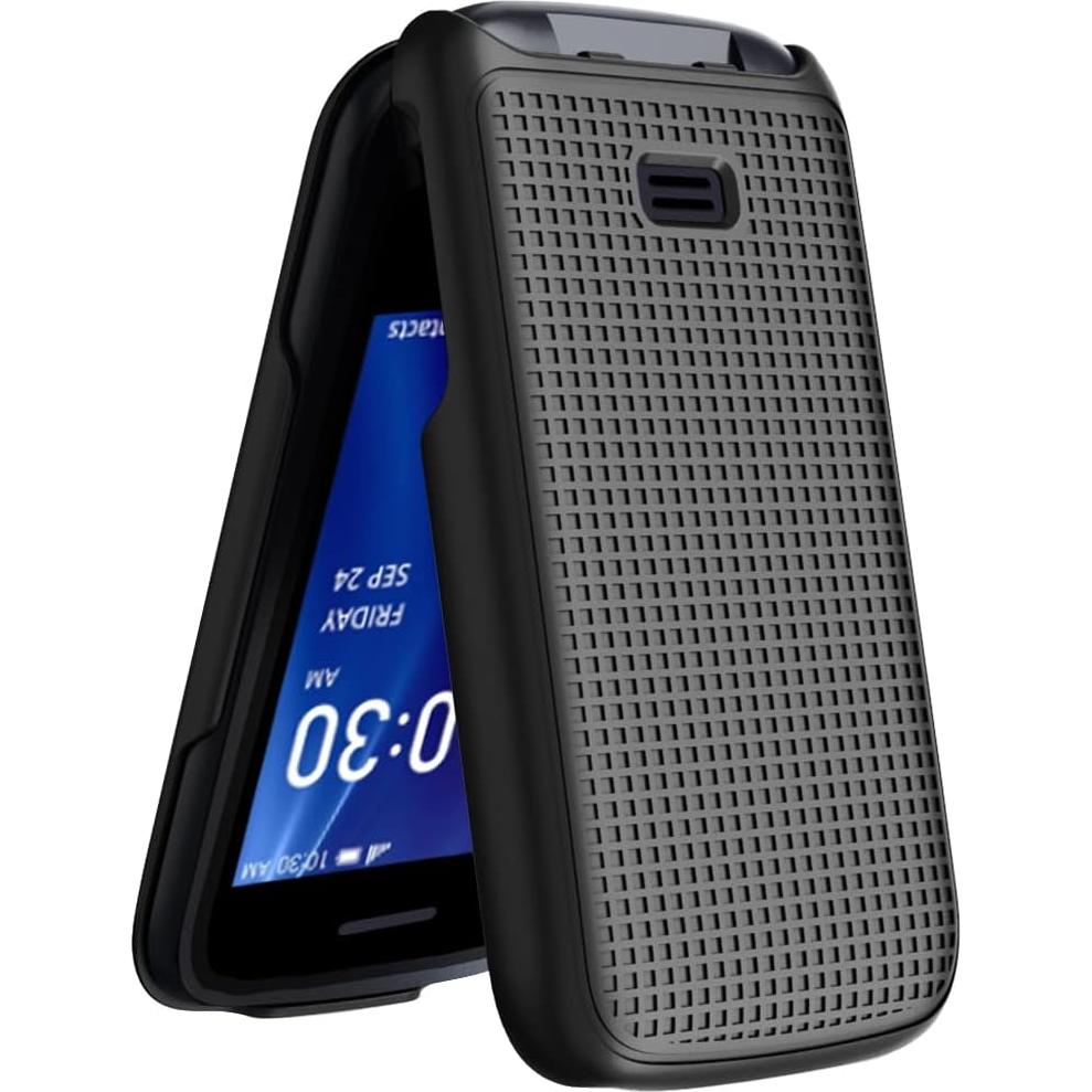 Funda Dura Nakedcellphone para Alcatel Go Flip 4 - Negro