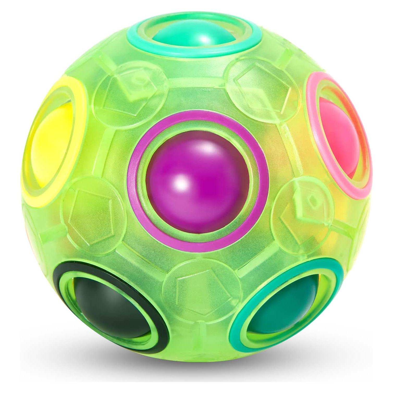 Bola de Rompecabezas Mágica Vdealen 7 cm Arcoíris Verde