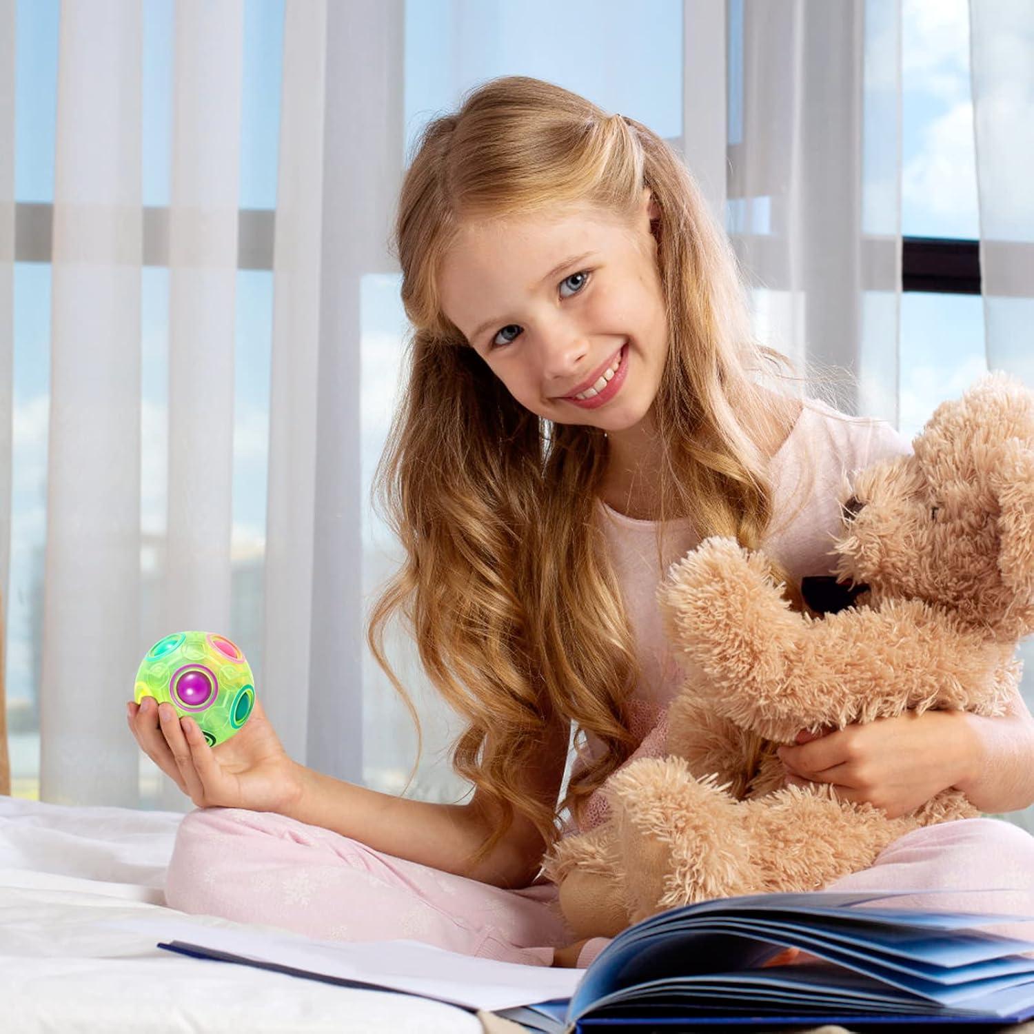 Bola de Rompecabezas Mágica Vdealen 7 cm Arcoíris Verde