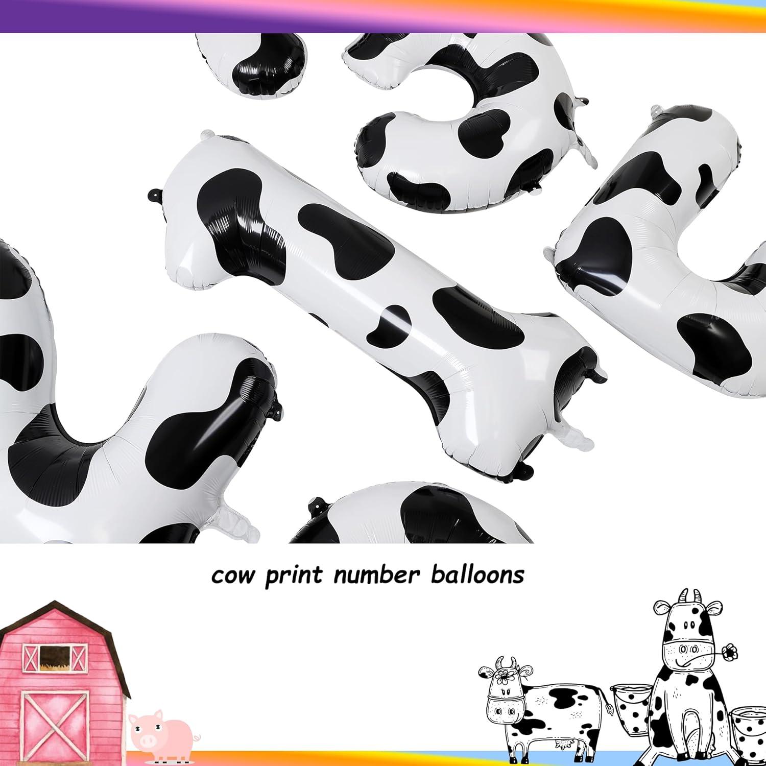 Globos de Número Vaca GGDE 100 cm 18 Pcs Decoración Fiesta