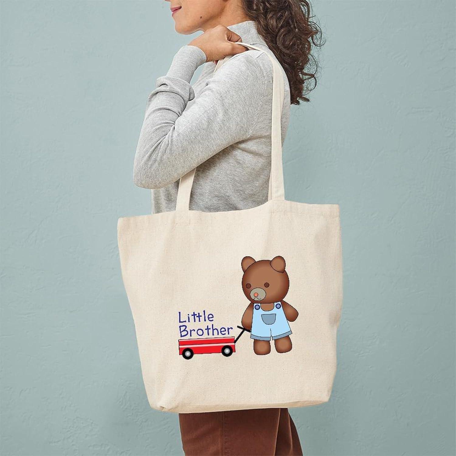 Bolsa de Tela Reutilizable CafePress Little Brother Bear