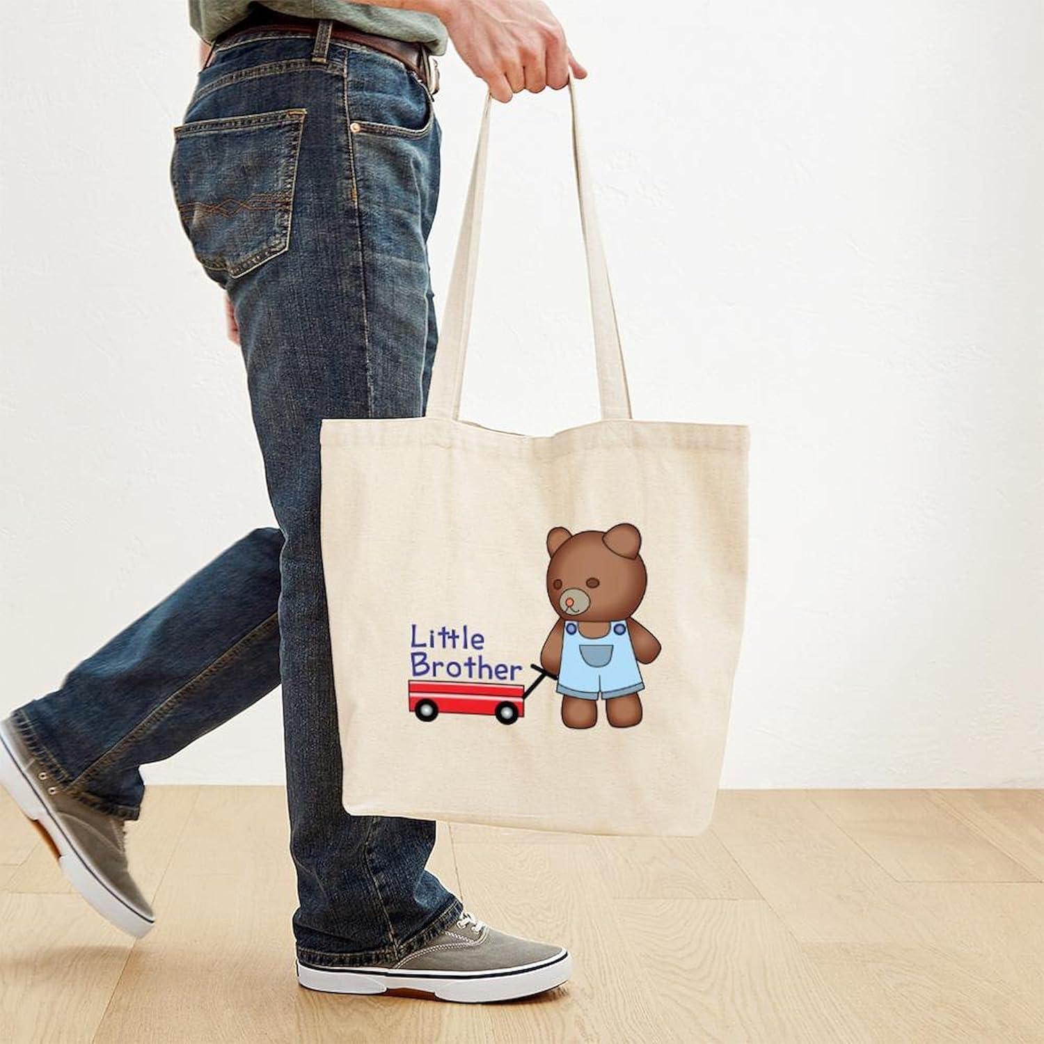 Bolsa de Tela Reutilizable CafePress Little Brother Bear