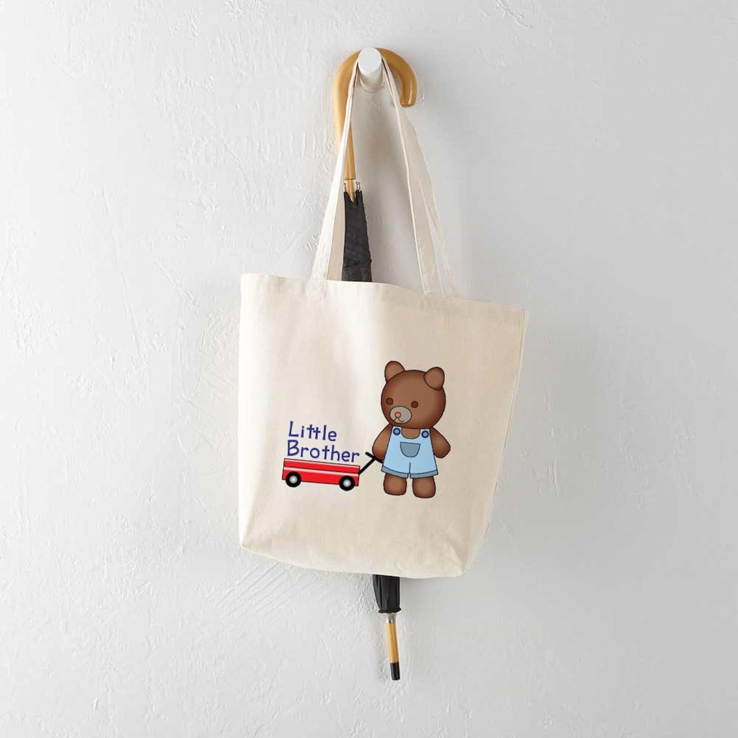 Bolsa de Tela Reutilizable CafePress Little Brother Bear