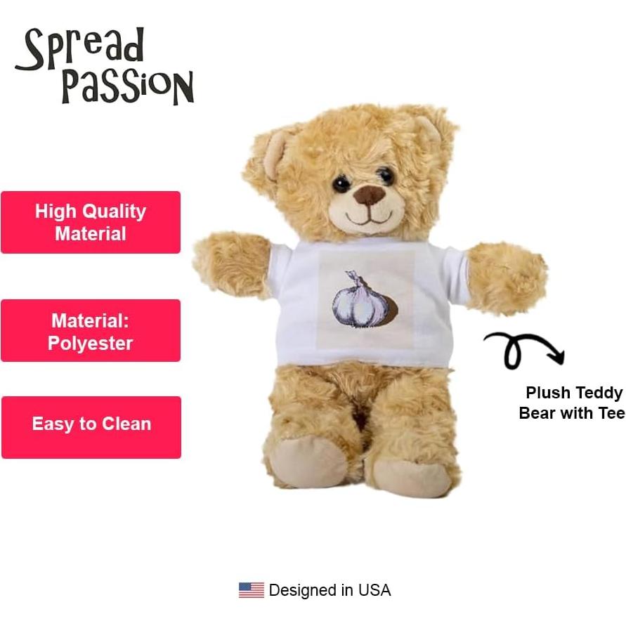 Oso de Peluche SpreadPassion con Camiseta 25.4 cm Regalo Bebé