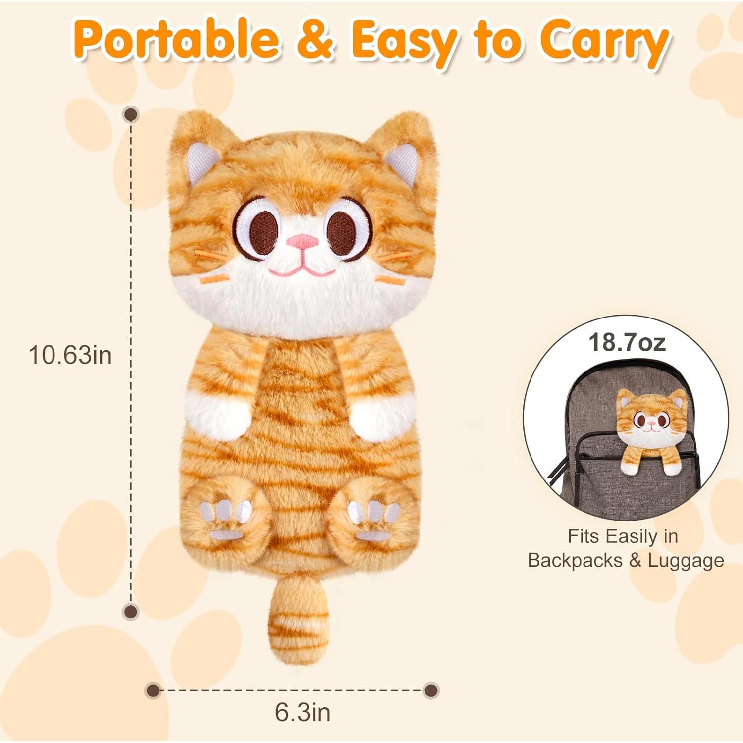 Almohadilla Calentadora de Microondas SUZZIPAD Gato Naranja 16x27cm