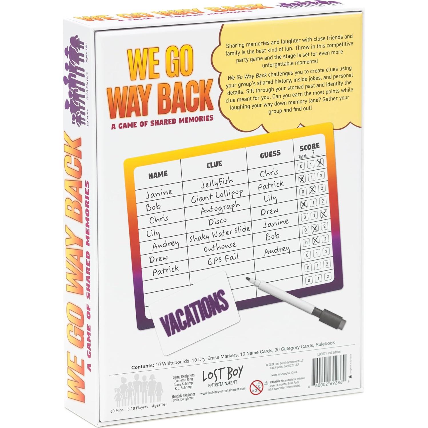 Juego de Mesa Volvemos a Jugar - Lost Boy Entertainment - 10 Jugadores