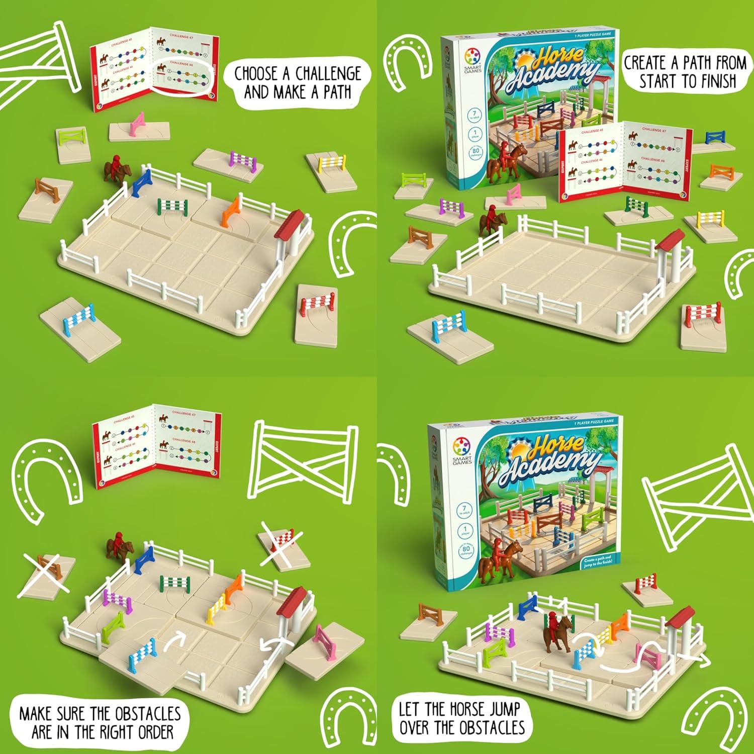 Juego de Construcción Academia de Caballos SmartGames - 80 Desafíos