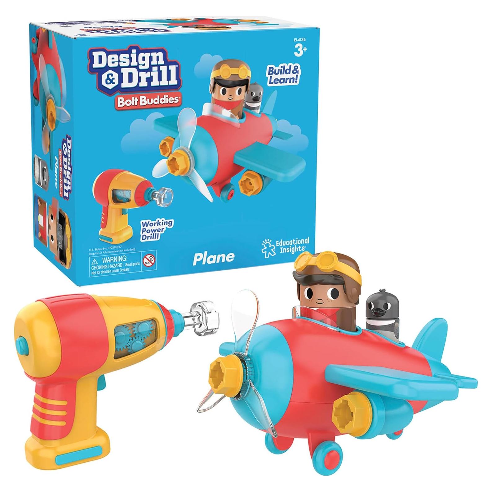 Set de Construcción con Taladro Eléctrico Educational Insights - Juguete STEM para Niños 3+