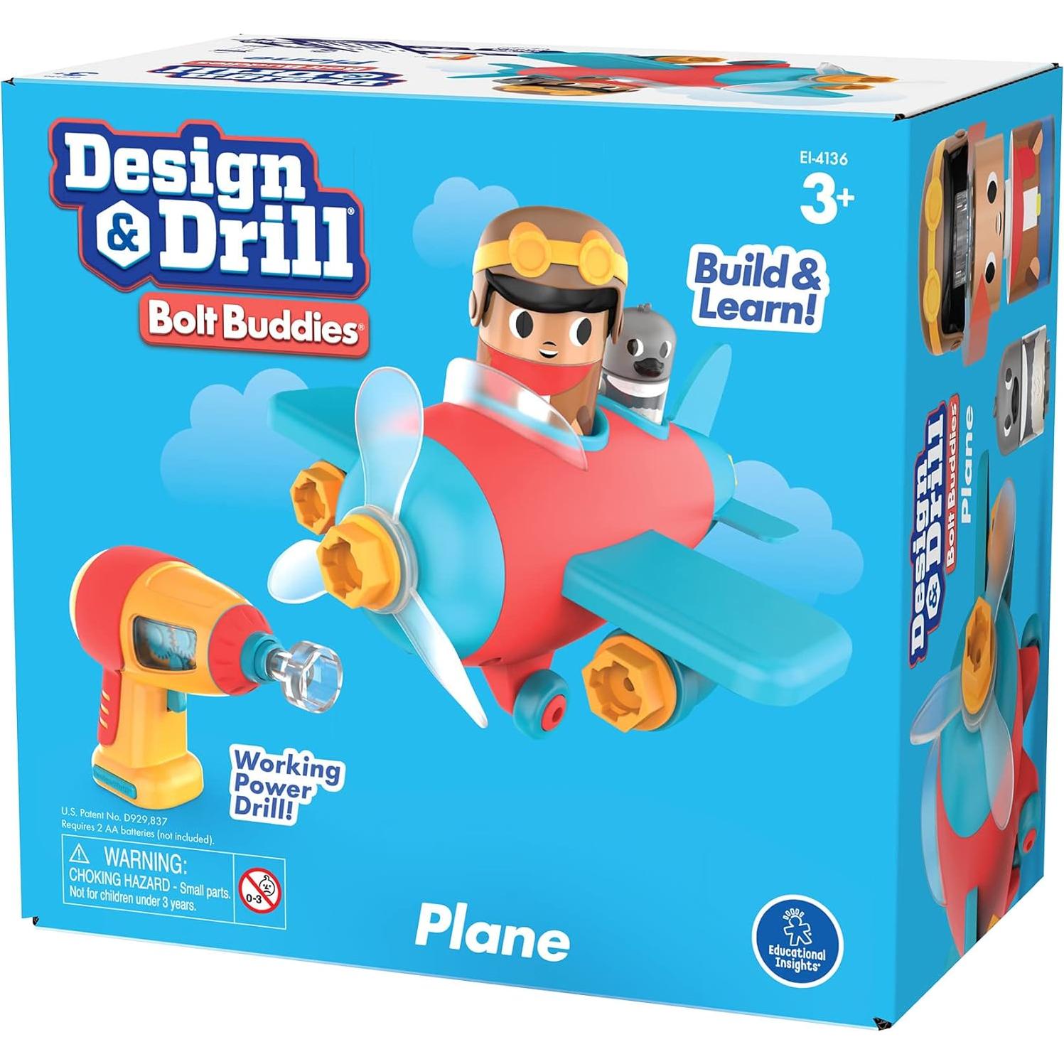 Set de Construcción con Taladro Eléctrico Educational Insights - Juguete STEM para Niños 3+