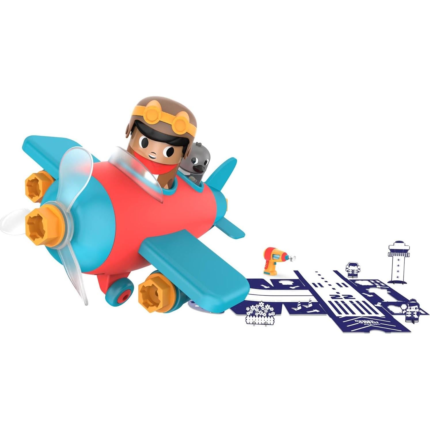 Set de Construcción con Taladro Eléctrico Educational Insights - Juguete STEM para Niños 3+