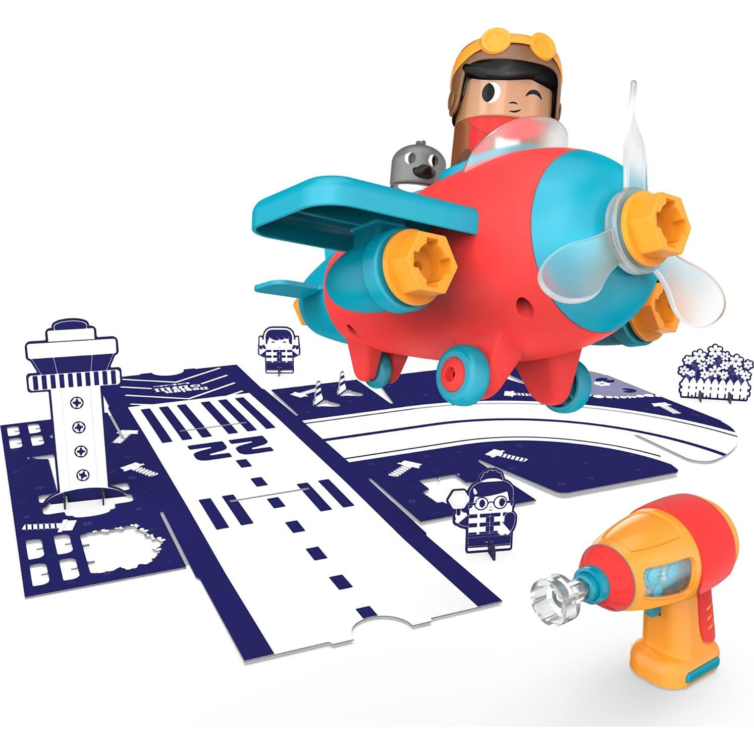 Set de Construcción con Taladro Eléctrico Educational Insights - Juguete STEM para Niños 3+