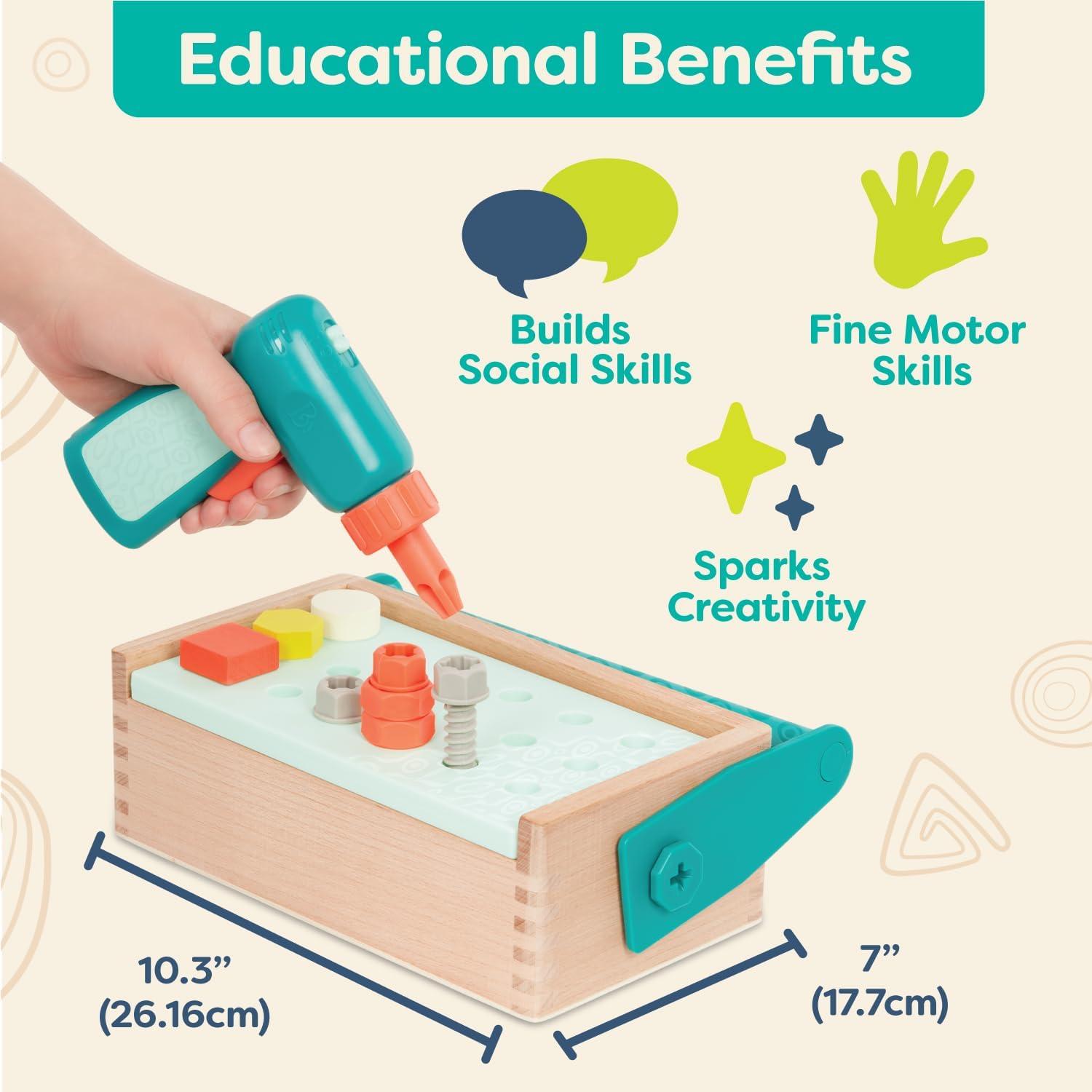 Kit de Arreglar y Jugar B. toys - Caja de Herramientas 25 Pzs