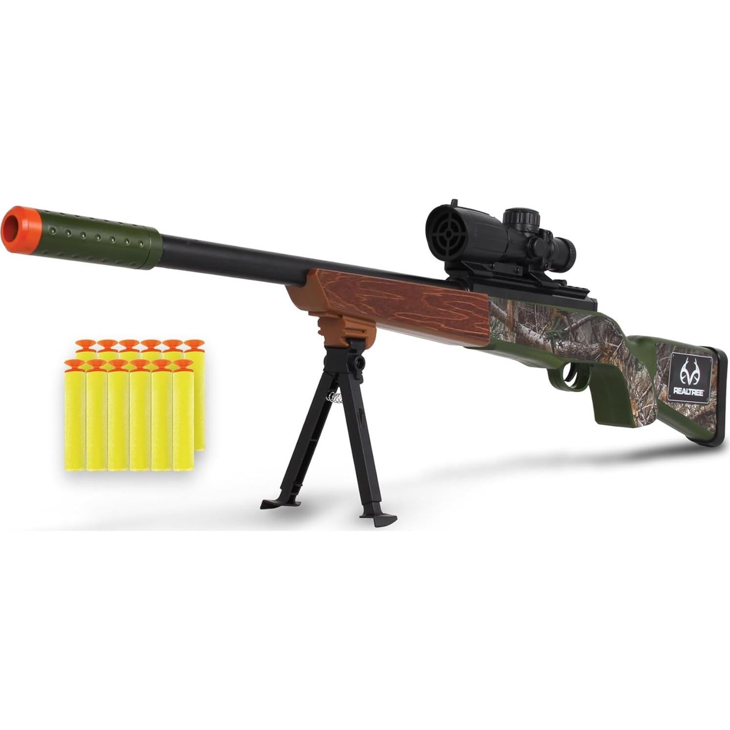 Rifle de Dardos Blandos NKOK Realtree - Verde - 12 Dardos