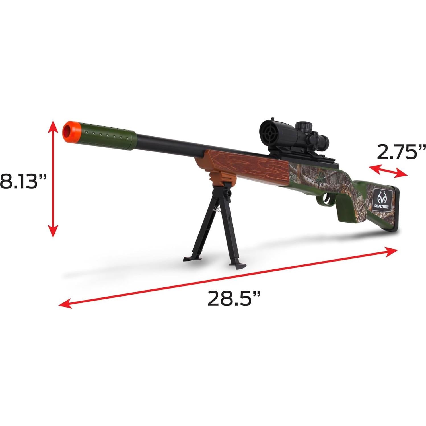 Rifle de Dardos Blandos NKOK Realtree - Verde - 12 Dardos
