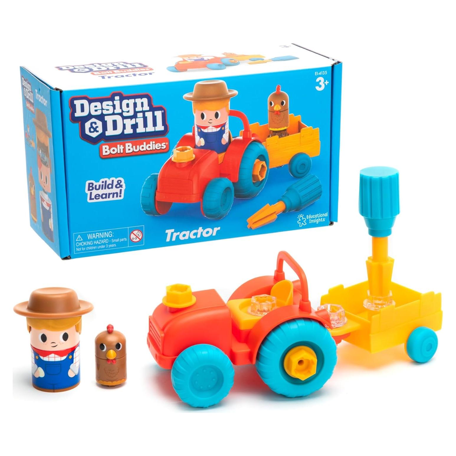 Juguete de Construcción Tractor Bolt Buddies Educational Insights
