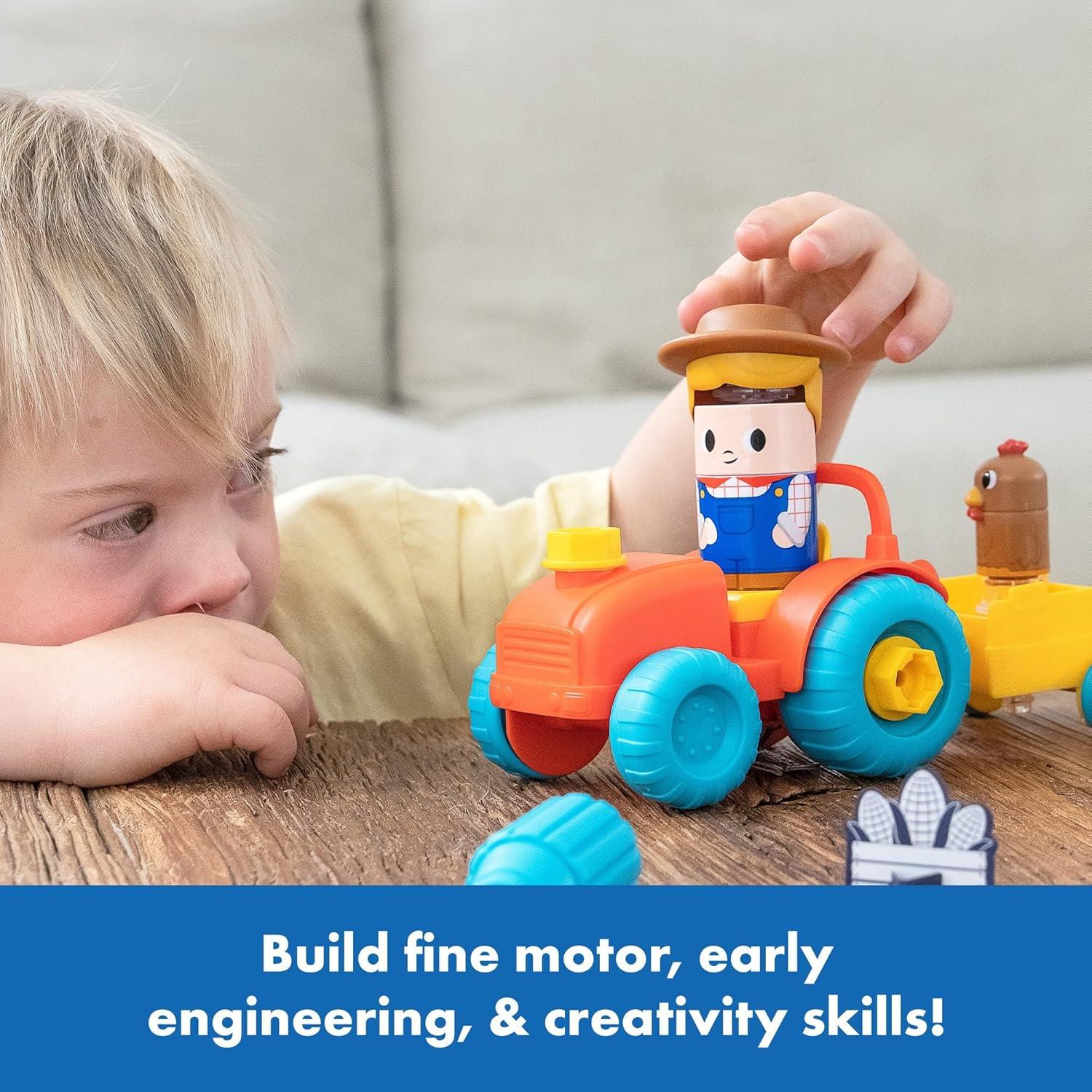 Juguete de Construcción Tractor Bolt Buddies Educational Insights