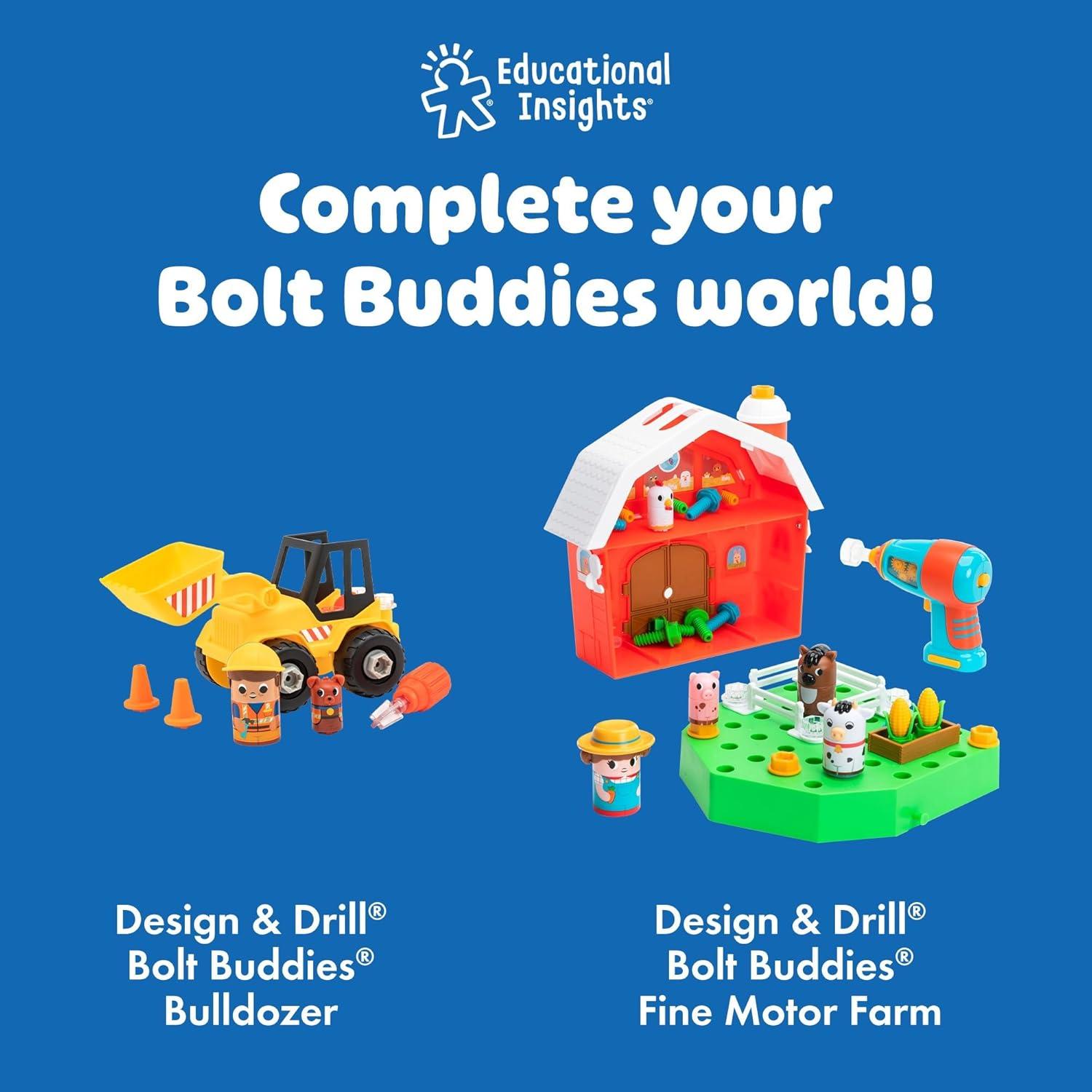Juguete de Construcción Tractor Bolt Buddies Educational Insights