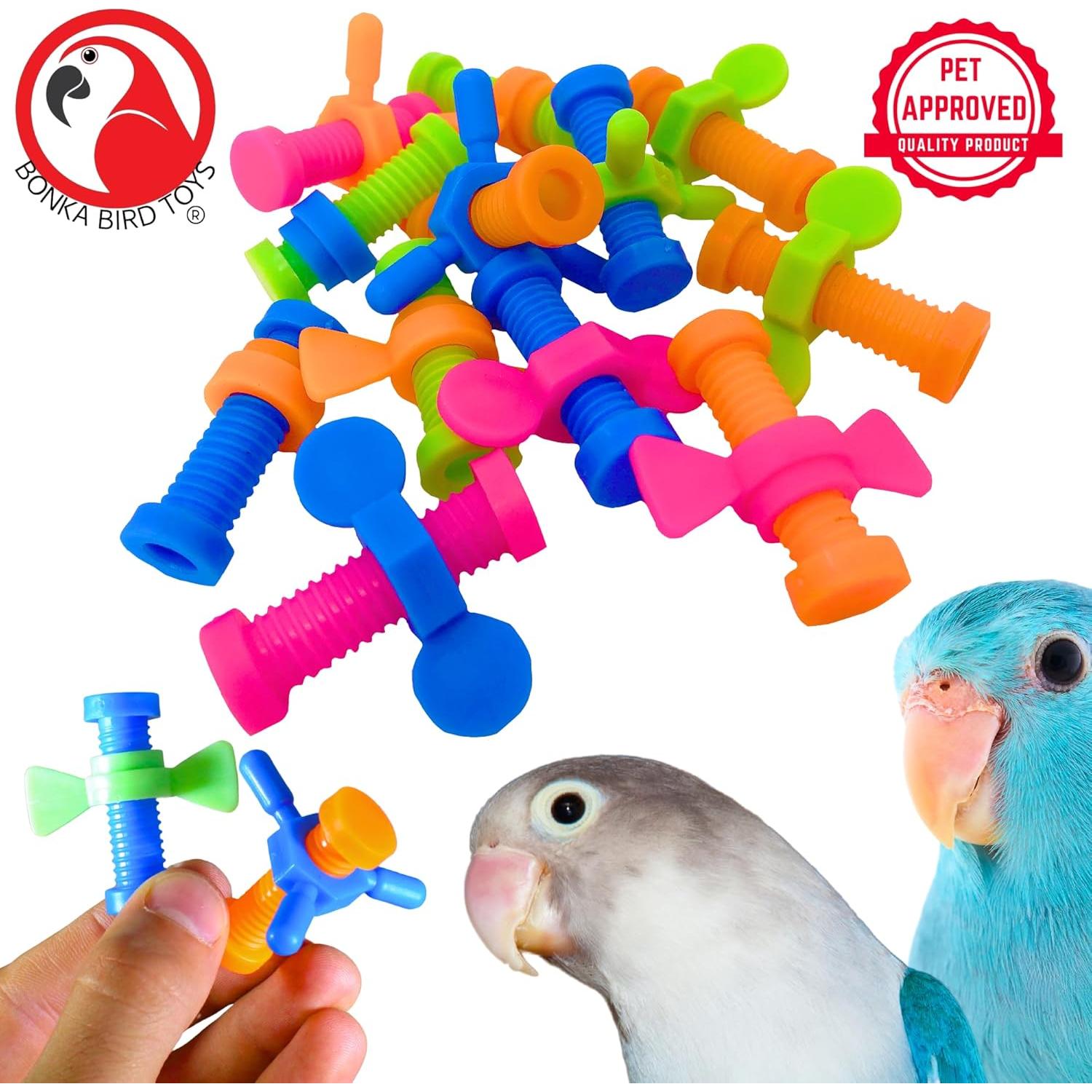 Juguete para Aves Bonka Bird Toys 2026 PK12 - Tornillo y Tuerca