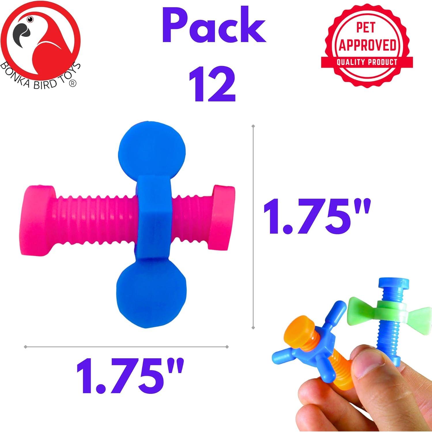 Juguete para Aves Bonka Bird Toys 2026 PK12 - Tornillo y Tuerca