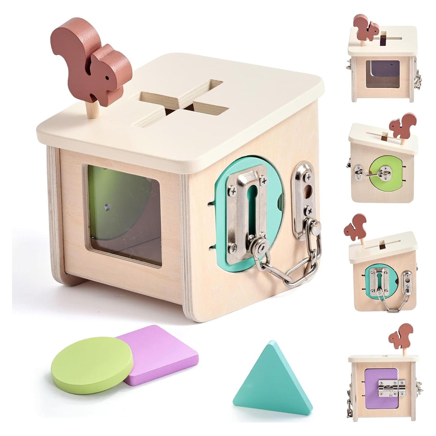 Caja de Bloqueo de Madera IEATFO para Niños 0.63 kg