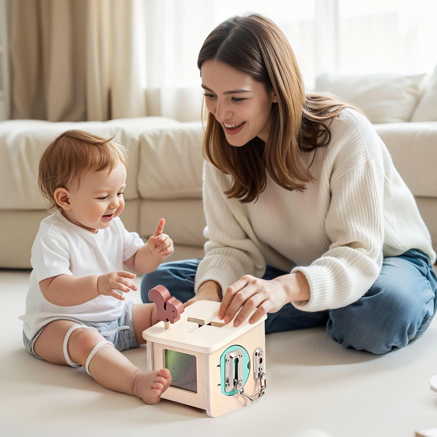 Caja de Bloqueo de Madera IEATFO para Niños 0.63 kg