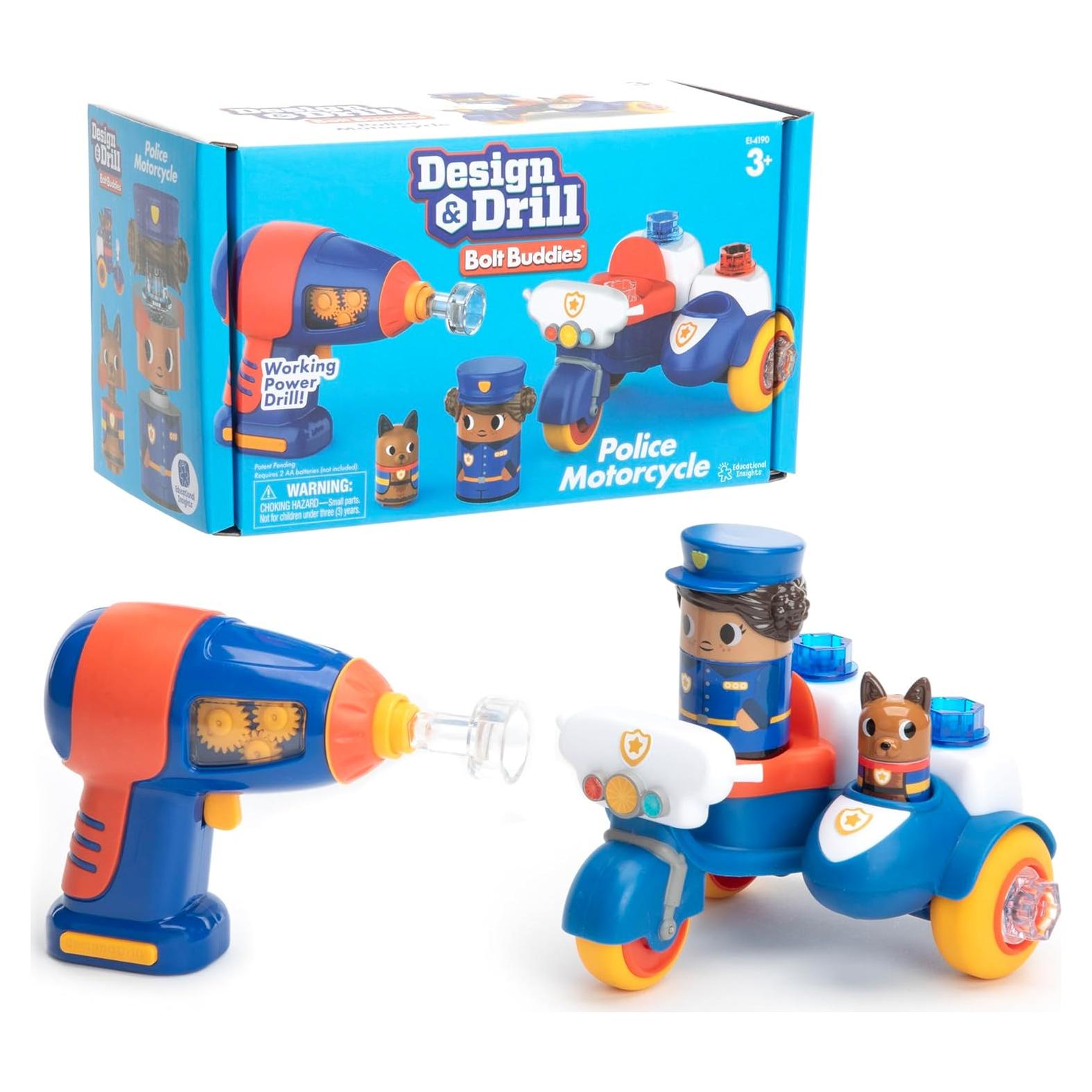 Juguete de Construcción Moto de Policía Educational Insights