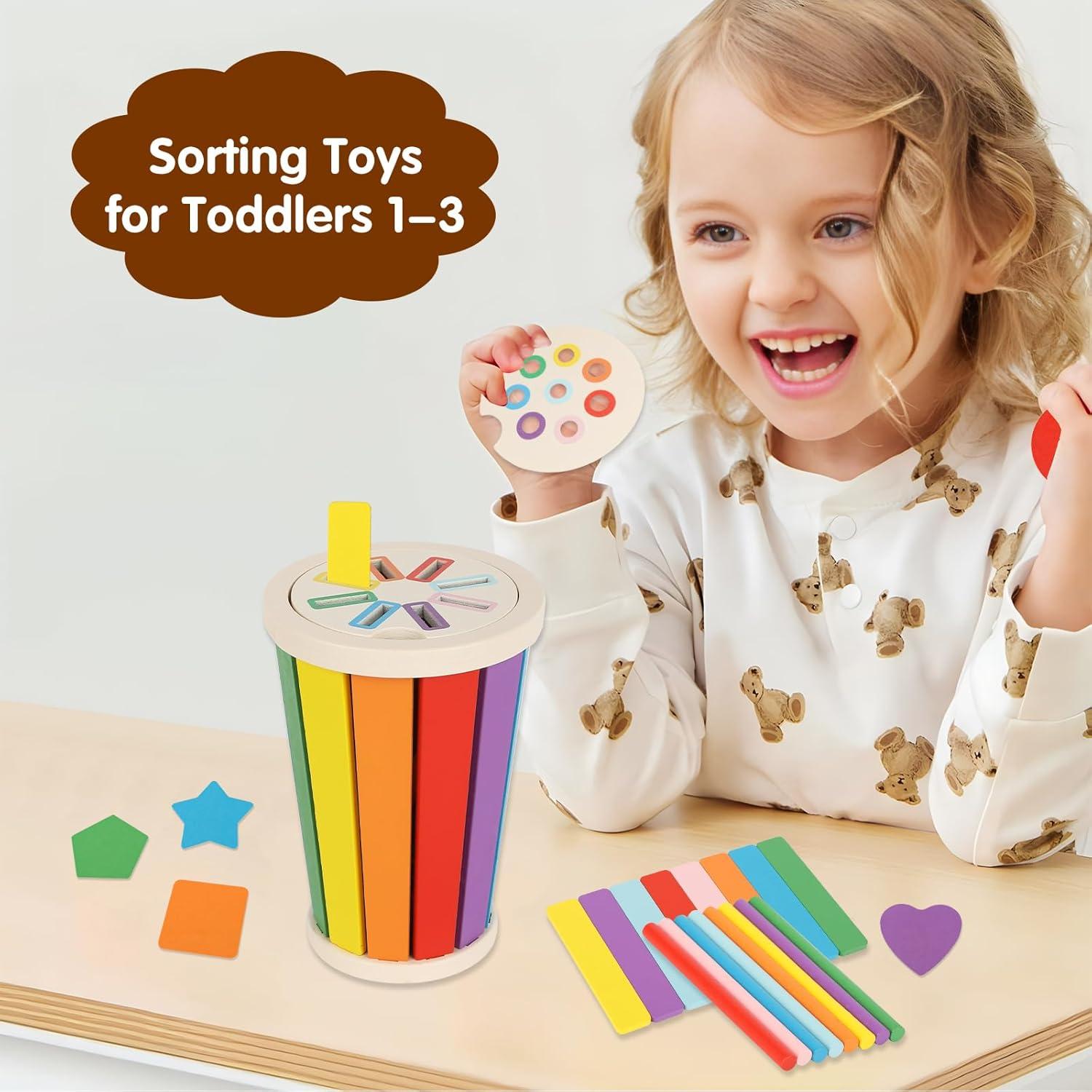 Juguete Montessori Nunukids Clasificación de Colores 1-3 Años