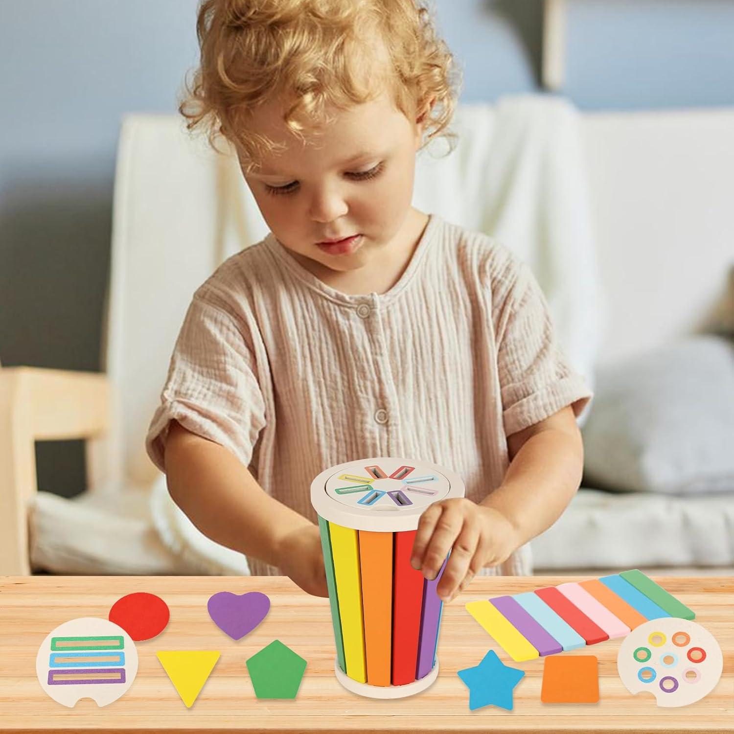 Juguete Montessori Nunukids Clasificación de Colores 1-3 Años