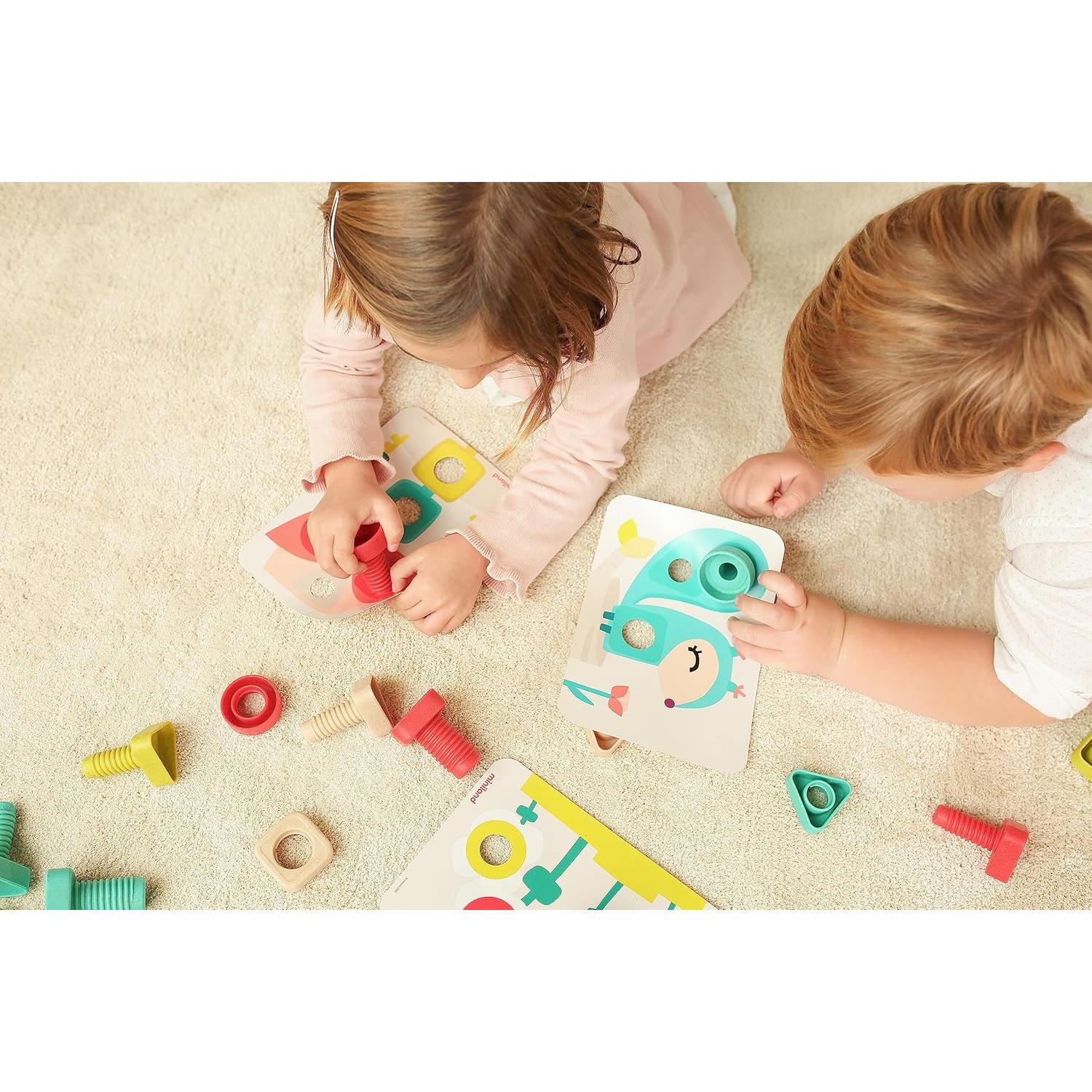 Miniland Tuercas y Tornillos Ecológicos - Actividades STEM