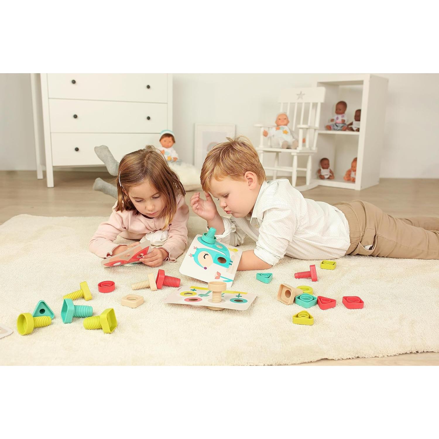 Miniland Tuercas y Tornillos Ecológicos - Actividades STEM