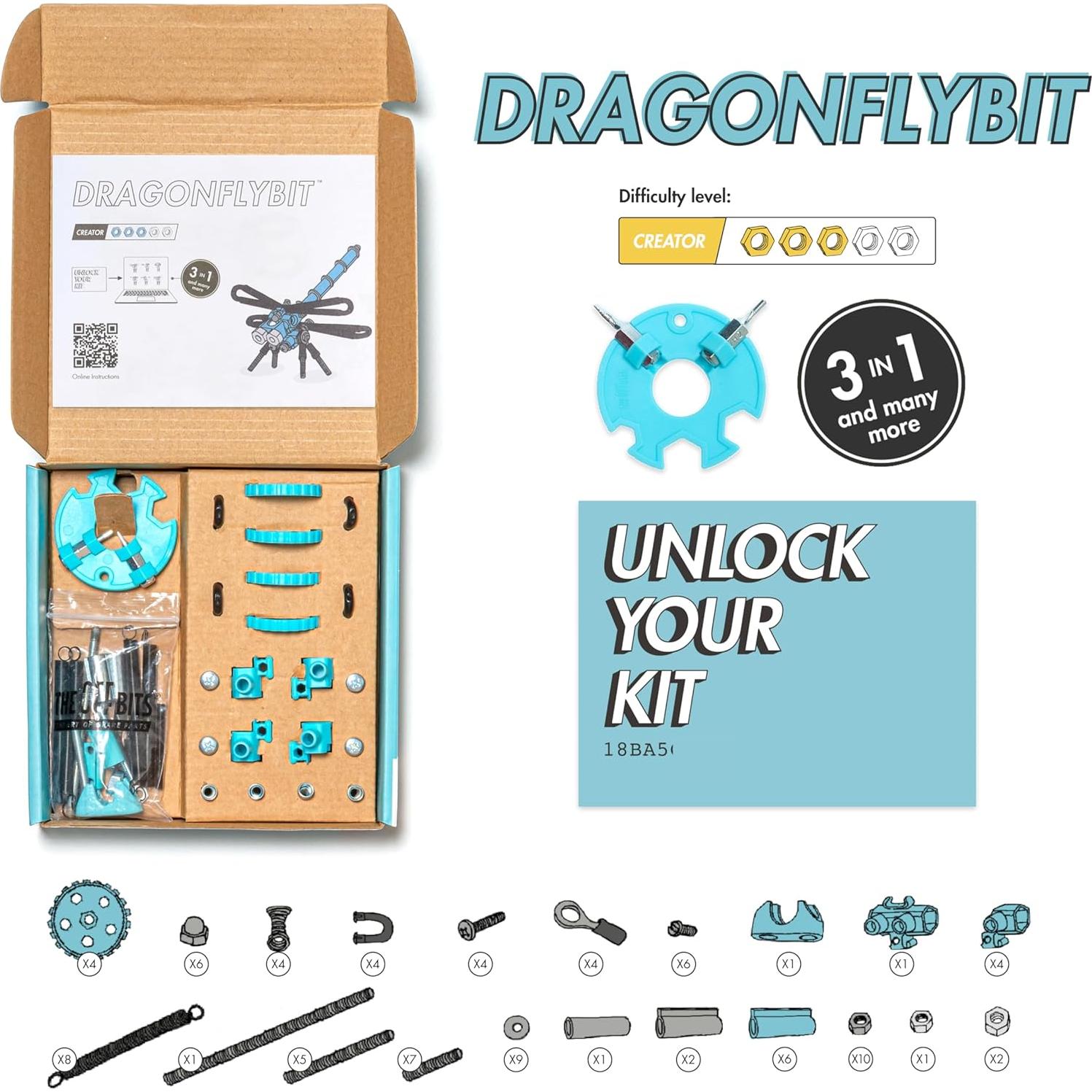 Kit de Construcción Mini Libélula The OffBits - Juguetes STEAM