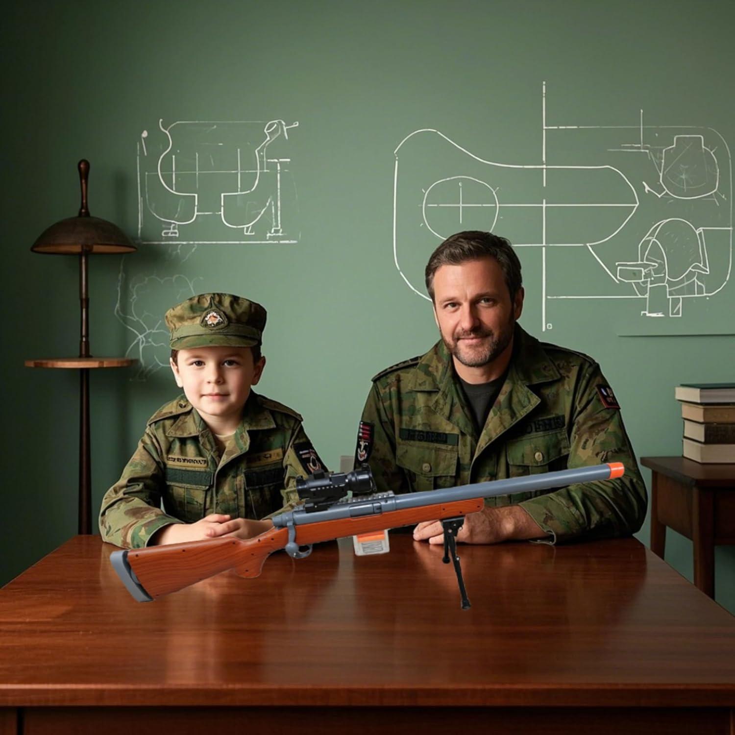 Pistola de Juguete AGM MASTECH M24 con 40 Dardos y 20 Casquillos