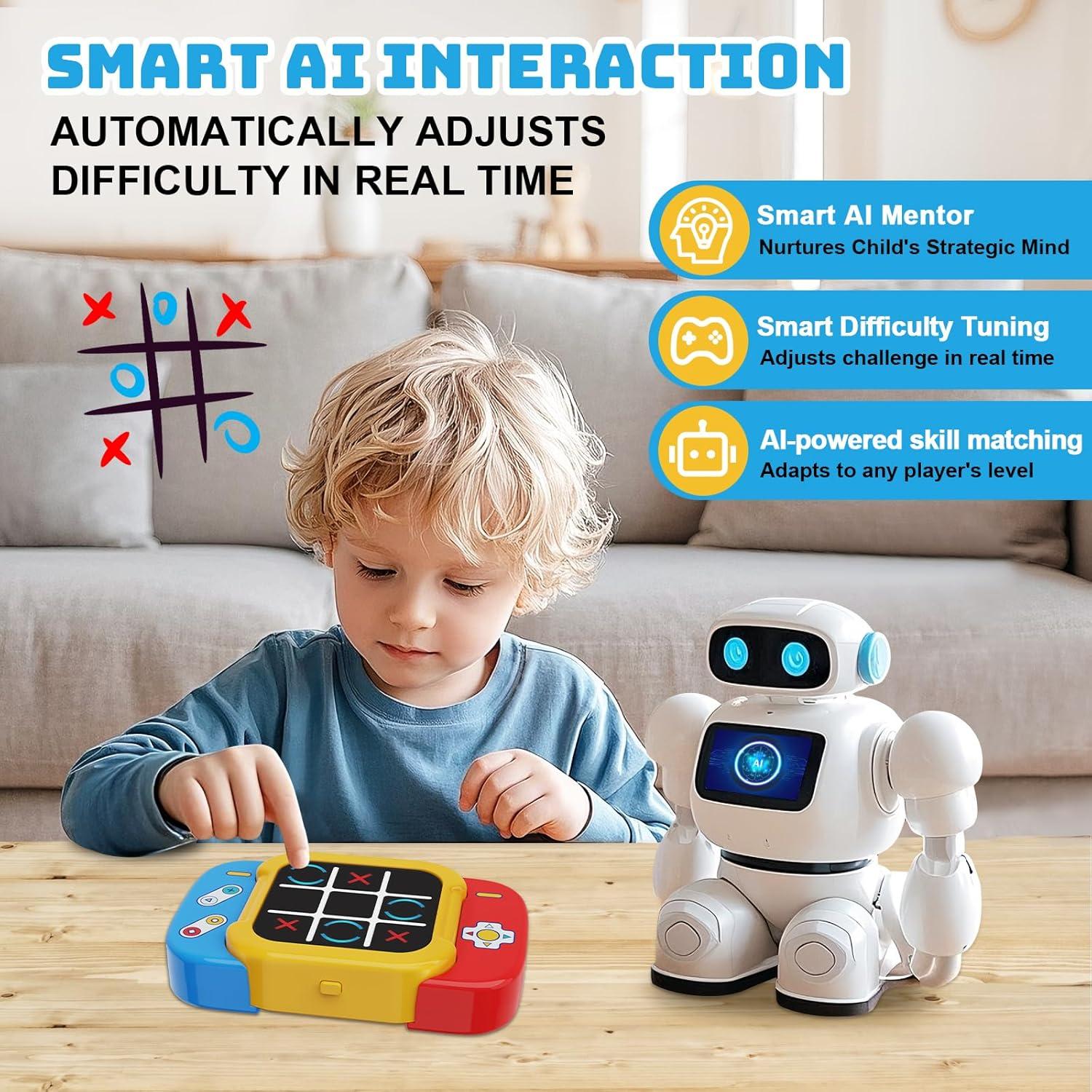 Juego Electrónico de Tres en Raya Einailvk 5 en 1 Portátil