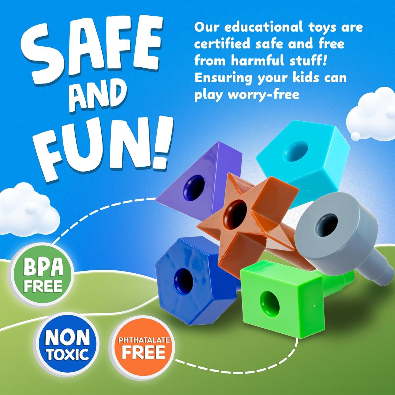 Set de Apilamiento Educativo Skoolzy 38 Piezas para Niños 2-4 Años