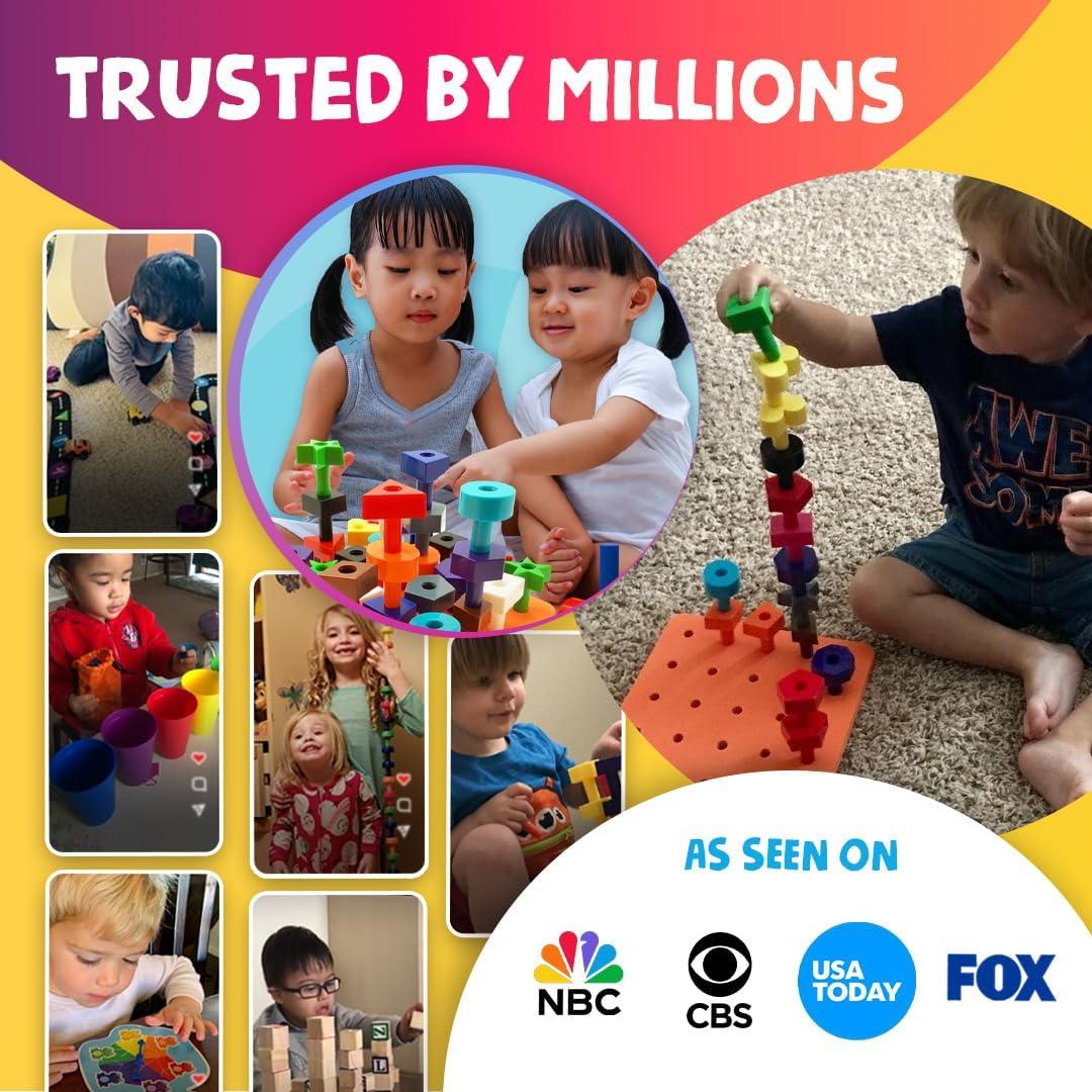 Set de Apilamiento Educativo Skoolzy 38 Piezas para Niños 2-4 Años
