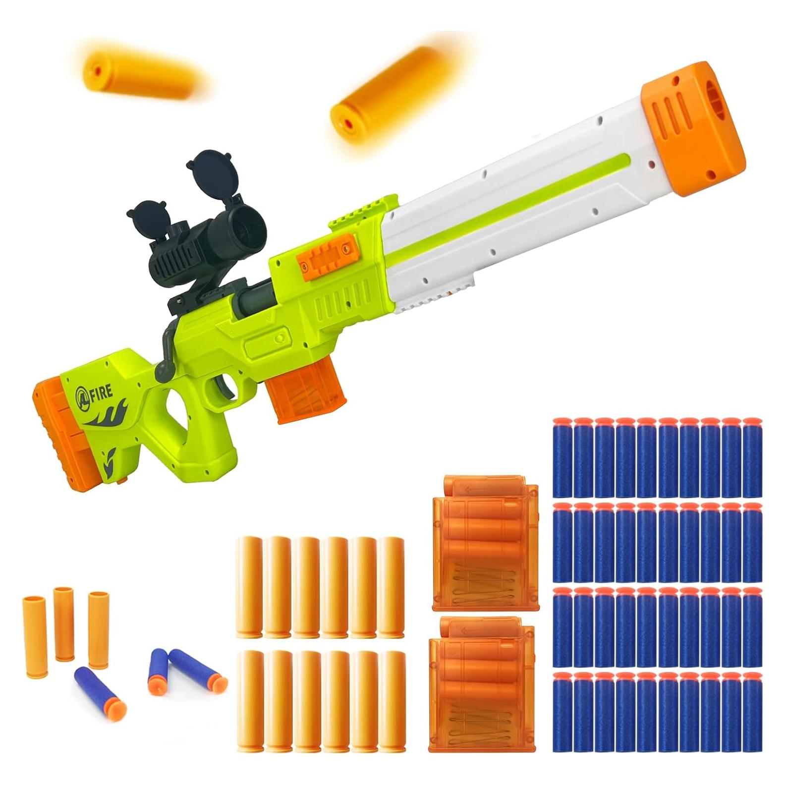 Rifle de Francotirador de Juguete UNIKONIO con 40 Dardos EVA