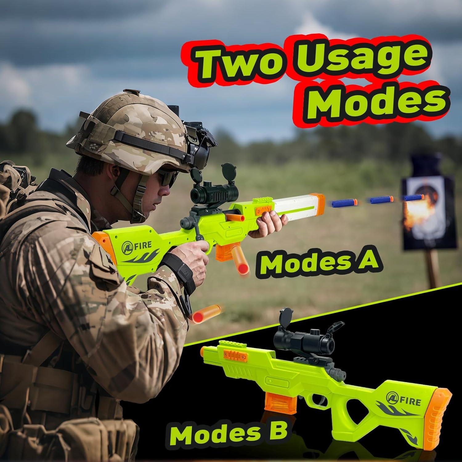 Rifle de Francotirador de Juguete UNIKONIO con 40 Dardos EVA